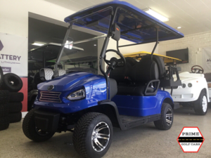 Blue Elite EV 4 Passenger Golf Cart affordable golf cart rental, golf cart rental fort myers, golf cart gallery