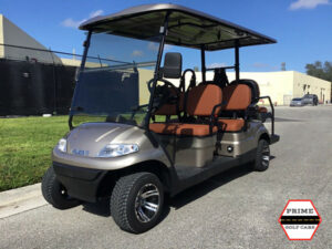 Champagne Advanced EV 6 Passenger Golf Cart affordable golf cart rental, golf cart rental fort myers, golf cart gallery